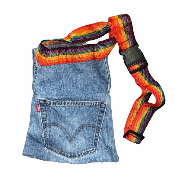 Levi's Handbags - Handmade re-purposed Levi’s LGBTQ denim shoulderbag